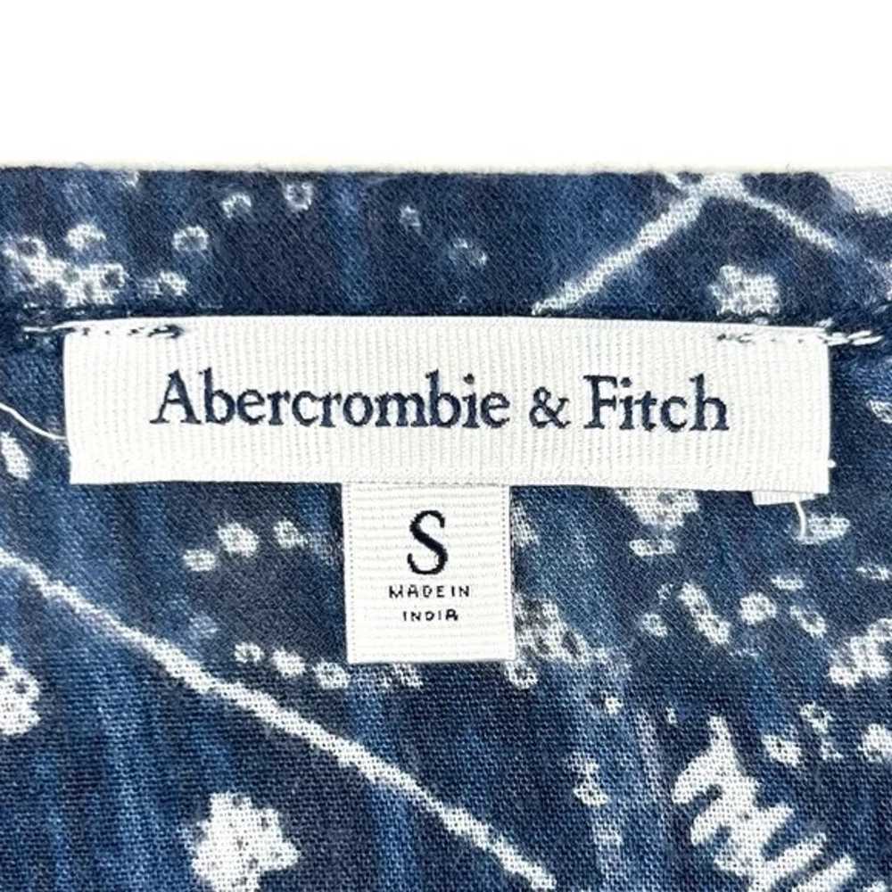 Abercrombie & Fitch Blue Pattern Print Cold Shoul… - image 4