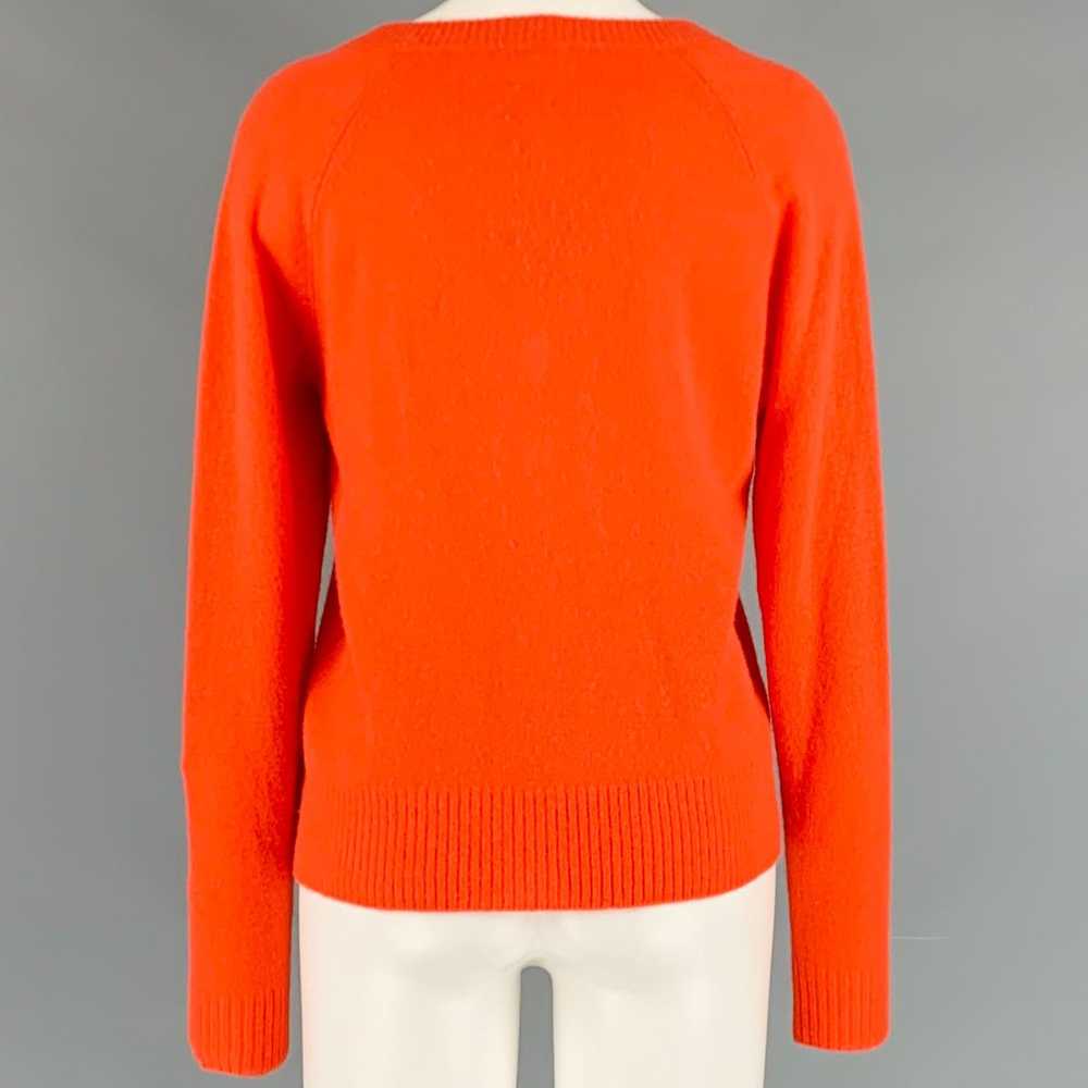 Reformation Orange Cashmere V Neck Sweater - image 3