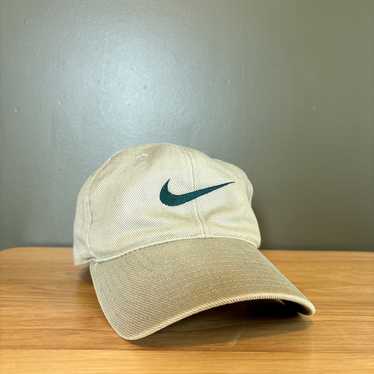 Nike Vintage Nike 90s Tan Swoosh Logo SnapBack Hat - image 1