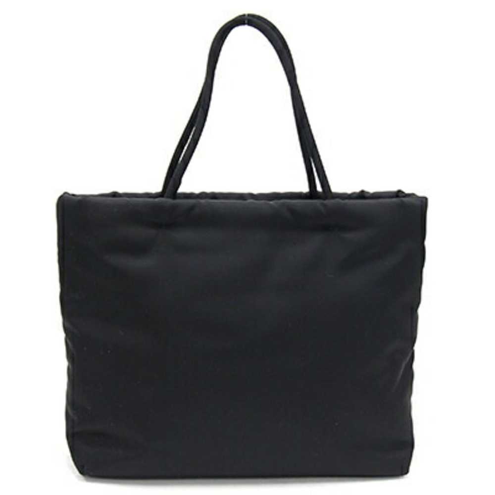 Prada Prada handbag 1BA257 black nylon leather sh… - image 2