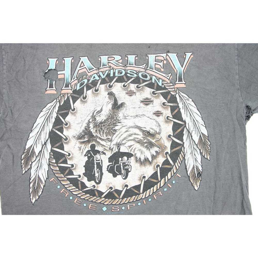 Vintage Harley Davidson Eagle Wolf Dream Catcher … - image 11