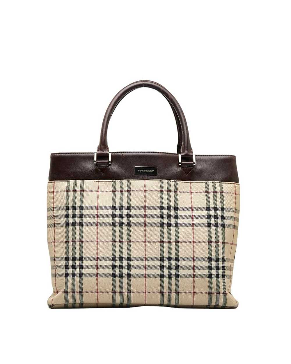Burberry Classic Check Tote Bag in Brown - image 1