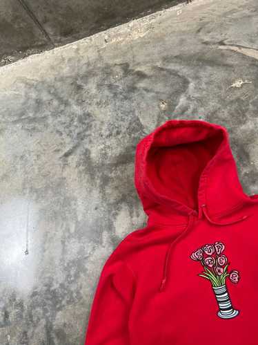 Supreme Supreme Embroidered Flower Pot Hoodie Red 
