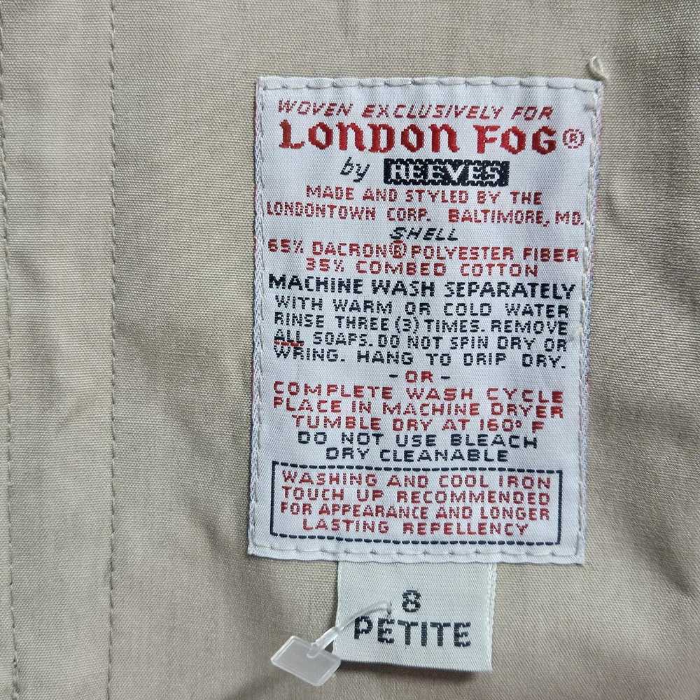 London Fog Vintage London Fog Trench Coat Size 8 … - image 5