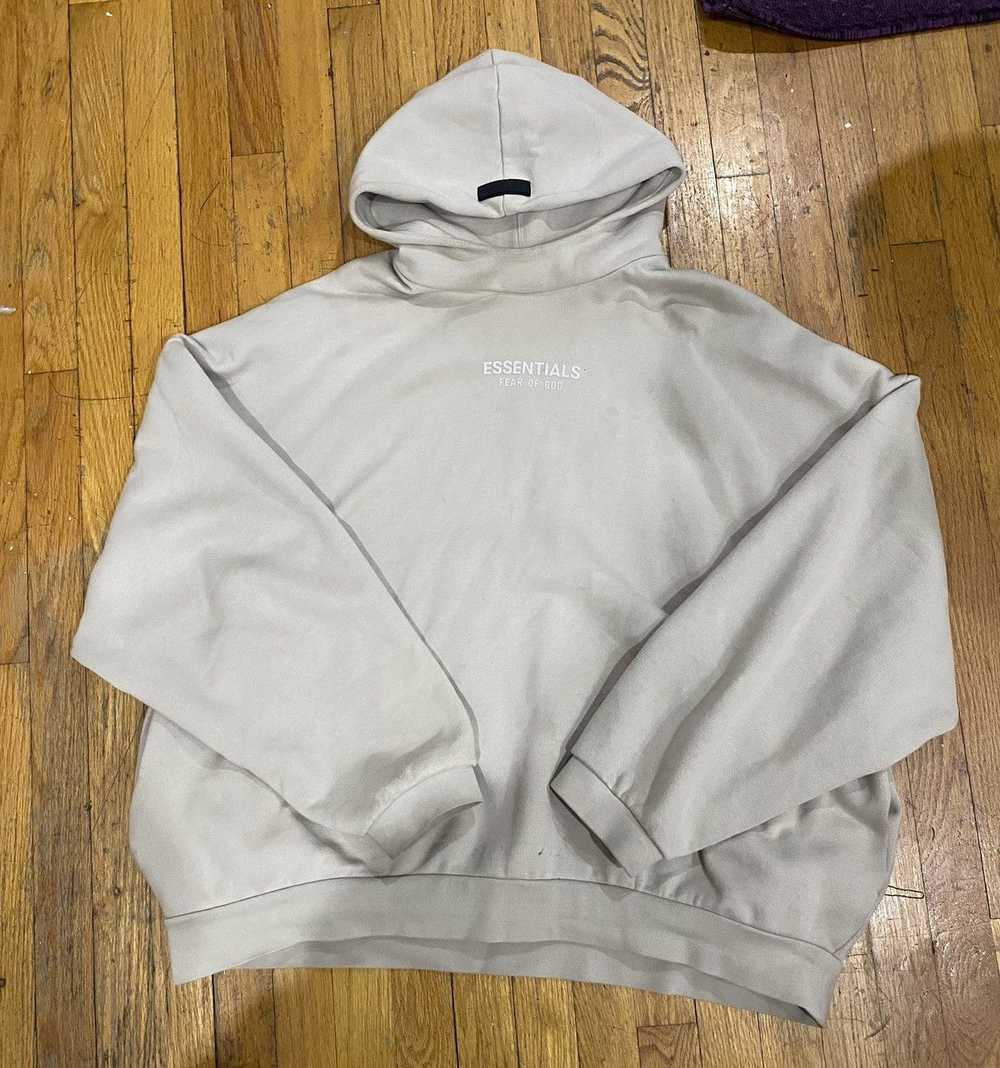 Essentials FEAR OF GOD ESSENTIALS HOODIE SILVER C… - image 1