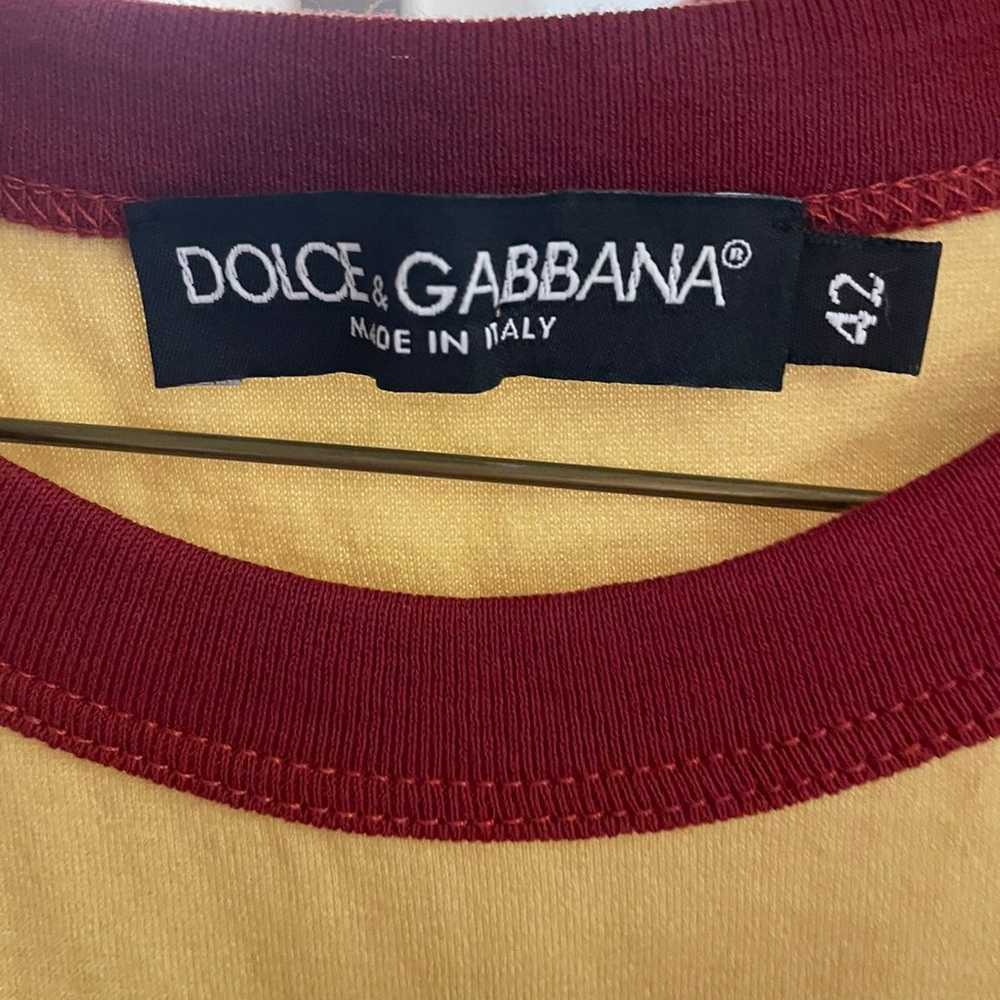 Authentic Dolce and Gabbana yellow crop top - image 3