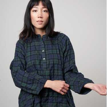 NWOT Pietsie Atlin blouse - Forest Plaid - image 1