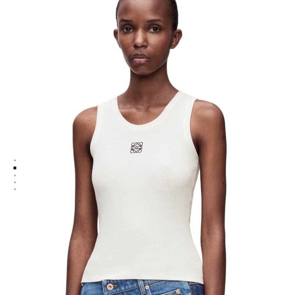 LOEWE Anagram tank top crafted in lightweight rib… - image 4