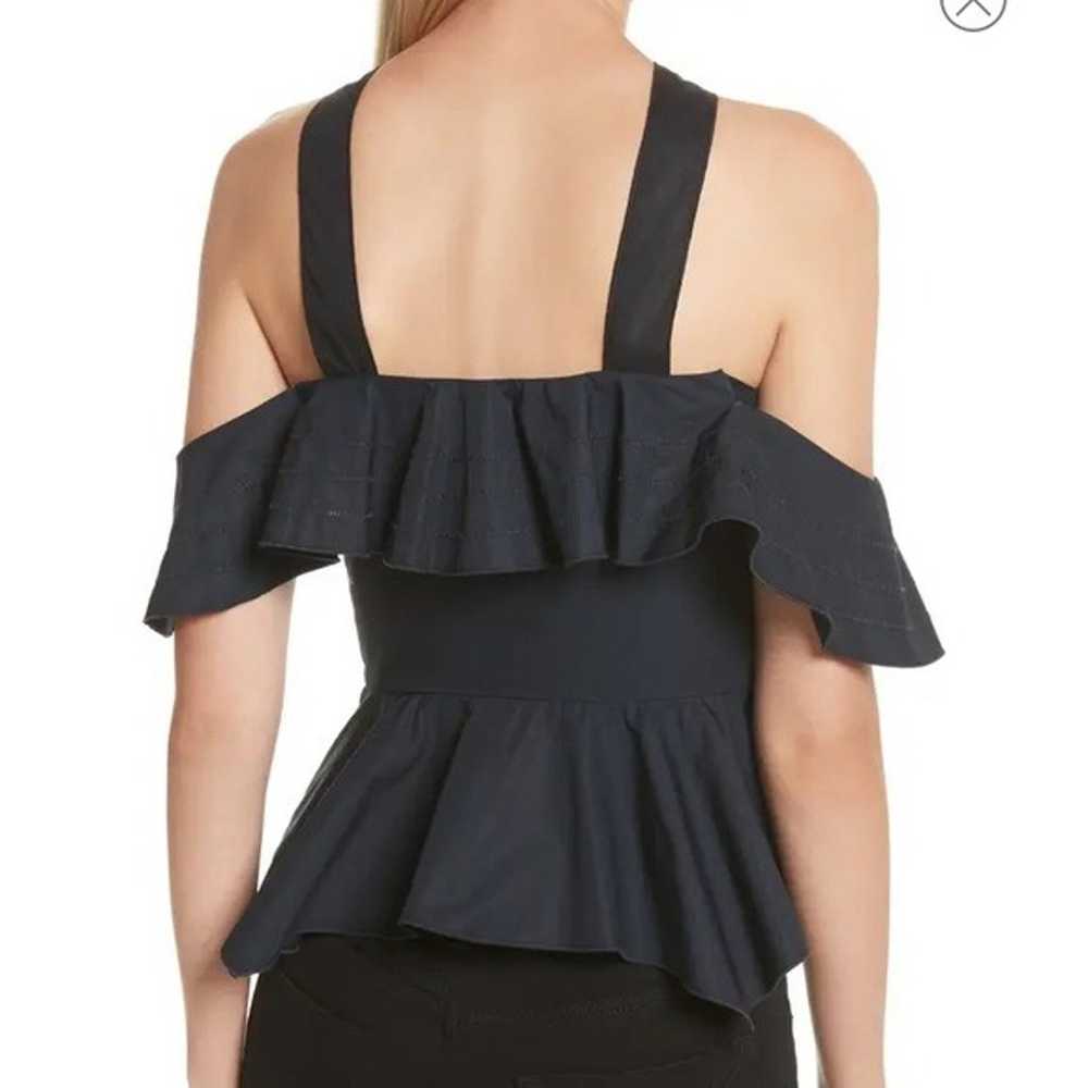 Derek Lam 10 Crosby Off-the-shoulder Halter Ruffl… - image 2