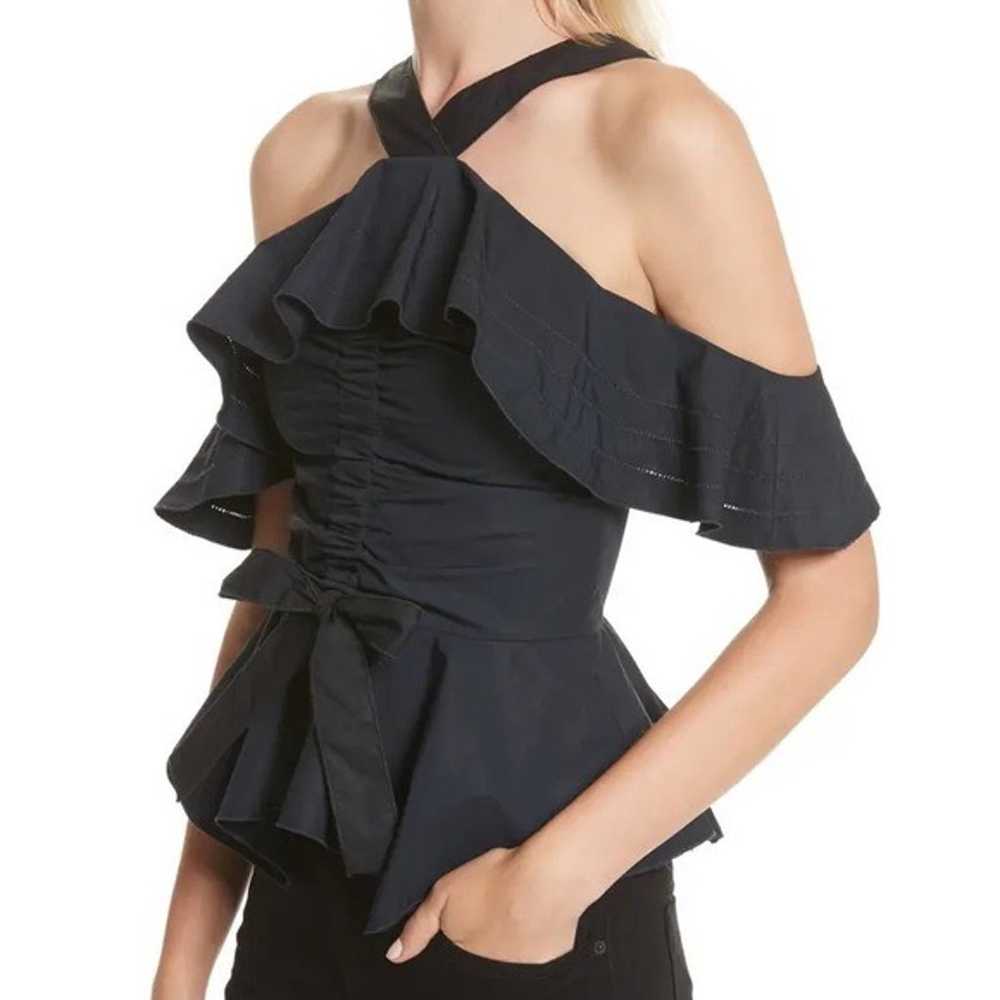 Derek Lam 10 Crosby Off-the-shoulder Halter Ruffl… - image 4