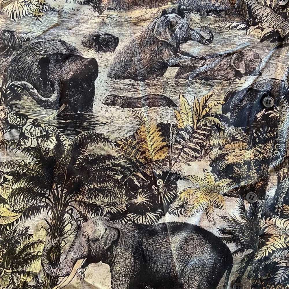 Nº 21 elephant print silk blowse M Ital. - image 10