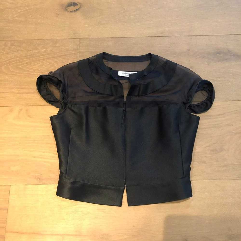 Vintage Yves Saint Laurent black blouse - image 2