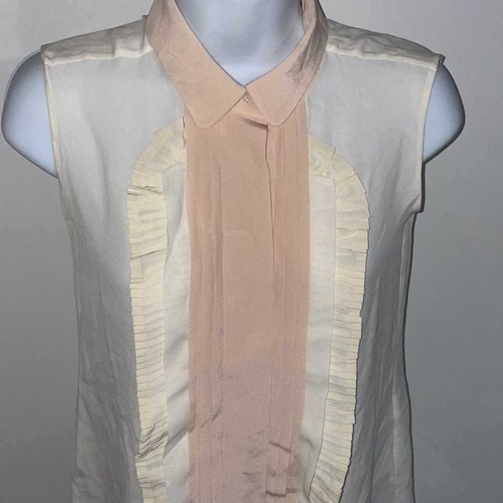 Gorgeous vintage Chloe silk sleeveless pink and c… - image 2