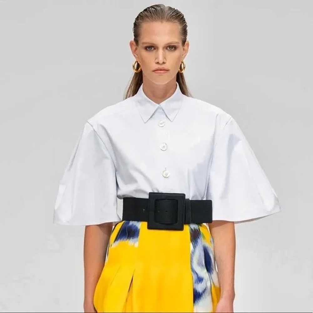 CAROLINA HERRERA SS20 Short Sleeve Cotton Polo Bl… - image 1