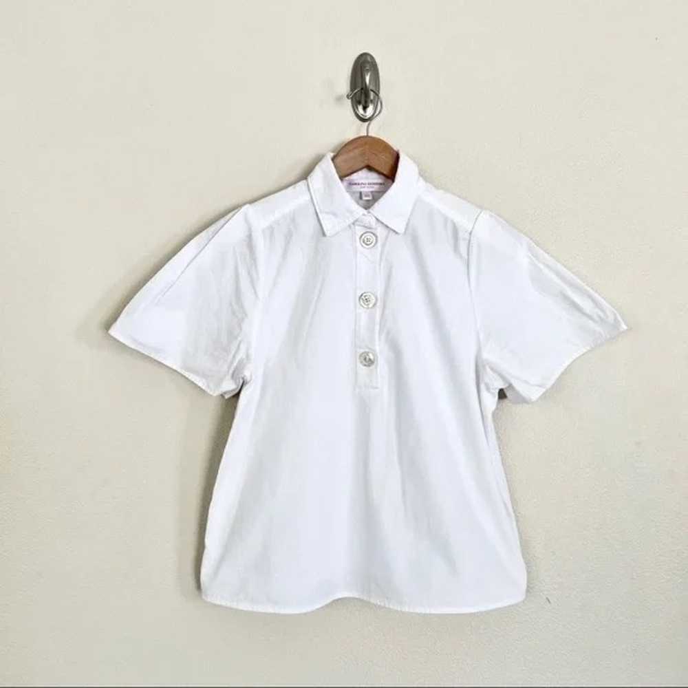 CAROLINA HERRERA SS20 Short Sleeve Cotton Polo Bl… - image 5