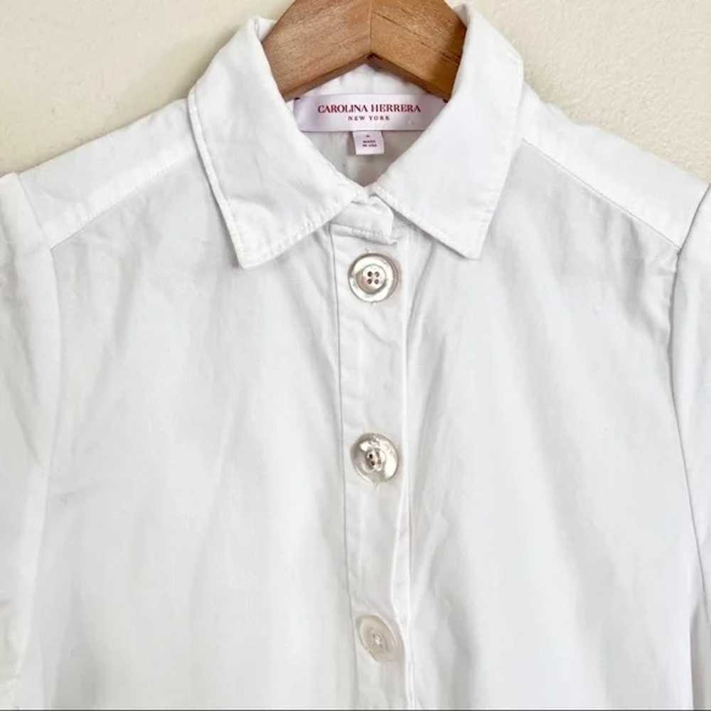 CAROLINA HERRERA SS20 Short Sleeve Cotton Polo Bl… - image 6