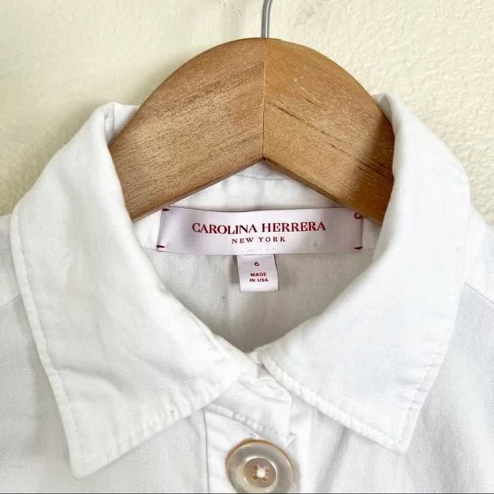 CAROLINA HERRERA SS20 Short Sleeve Cotton Polo Bl… - image 7