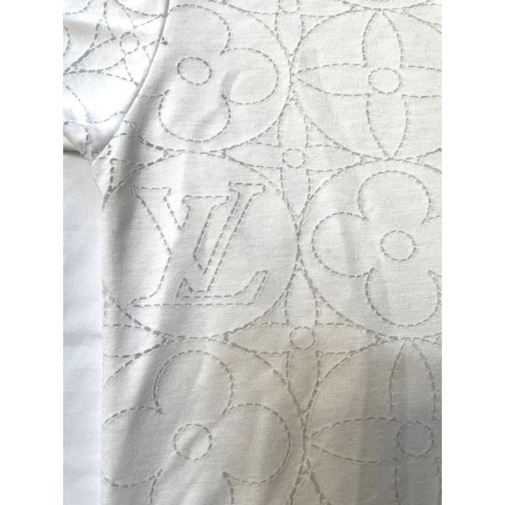 Louis Vuitton White Monogram Cotton Tee Shirt- Me… - image 4