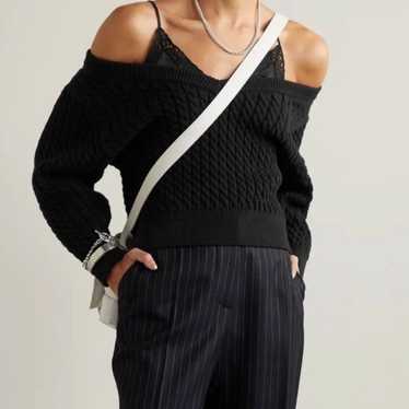 Worn once Alexander Wang T Cable knit cami black … - image 1