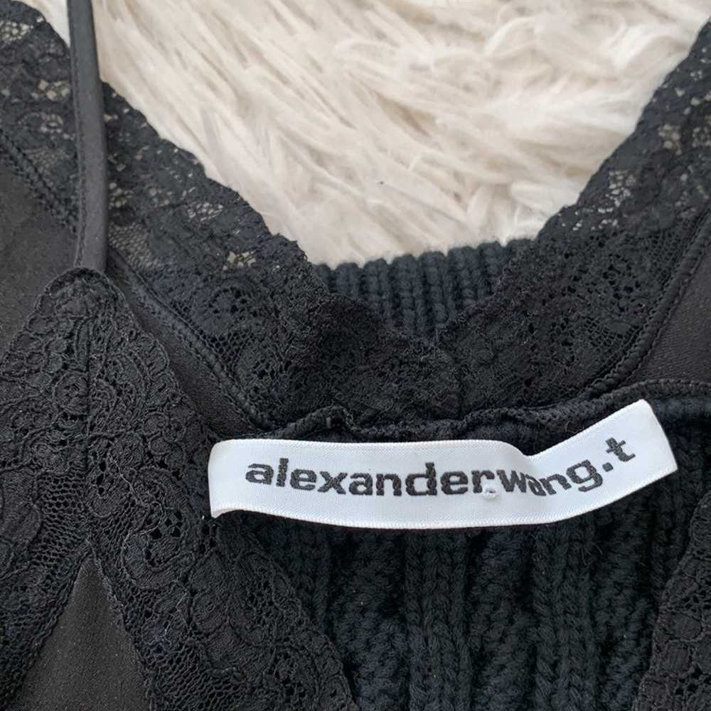 Worn once Alexander Wang T Cable knit cami black … - image 5