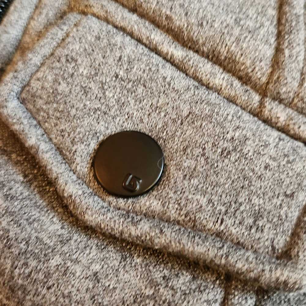 BURTON - Dryride Gray Hooded Zip Up Vest with Zip… - image 4