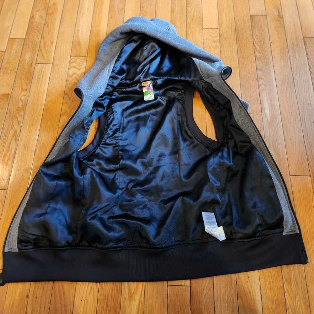 BURTON - Dryride Gray Hooded Zip Up Vest with Zip… - image 6