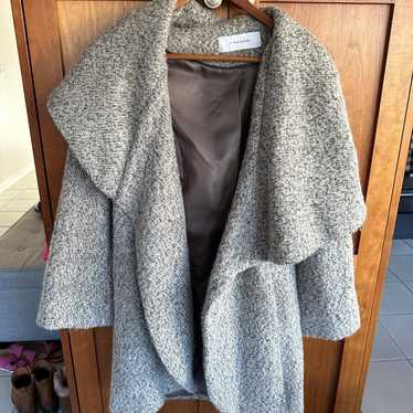 Tahari wool blend wrap coat