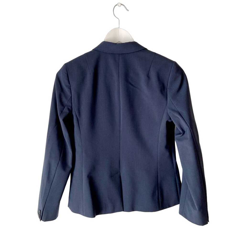 Banana Republic Navy Blue Wool Blend Blazer Size 2 - image 2