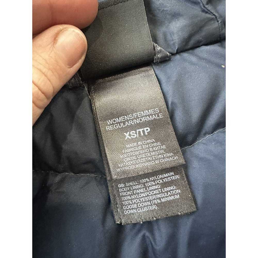 The Northface Coat Down 550 Sz XS Jacket Blue Gre… - image 7