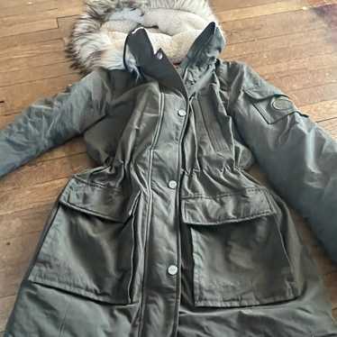DKNY Winter Puffer Jacket XS -Olive - image 1