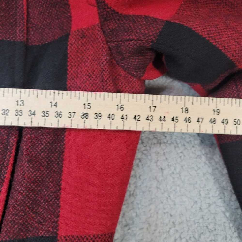 LEVI STRAUSS Buffalo Plaid Toggle Jacket Hooded Q… - image 9