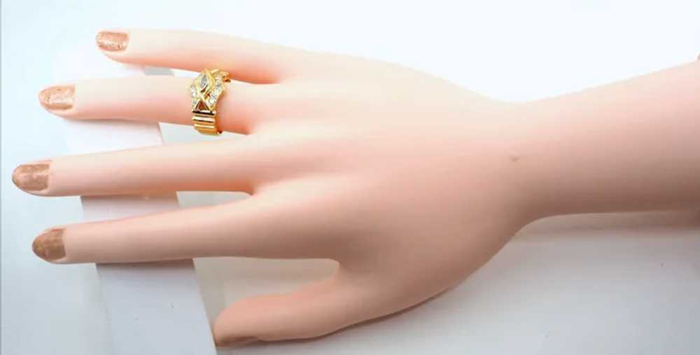 20% REDUCED! Massive 18K solid gold ring with nat… - image 10