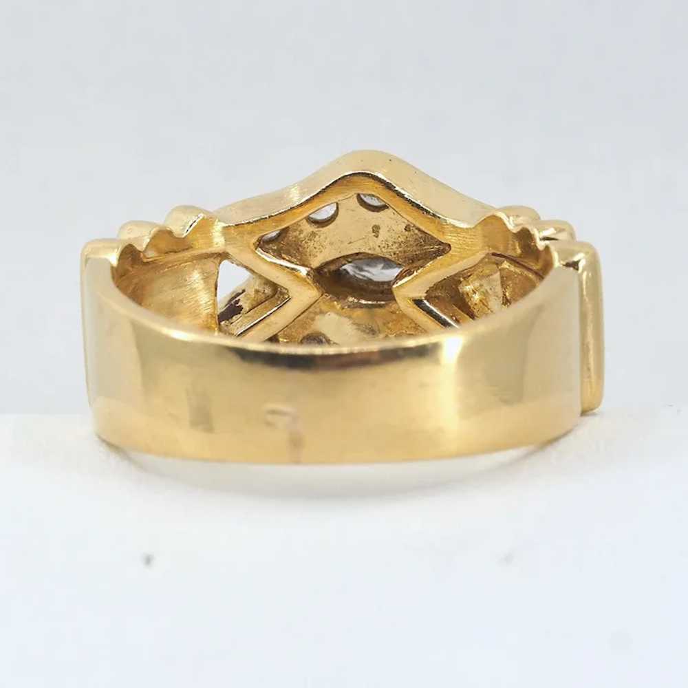 20% REDUCED! Massive 18K solid gold ring with nat… - image 8