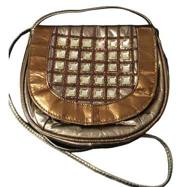NWOT Vintage Samir Handbag Leather Gold, Bronze M… - image 1