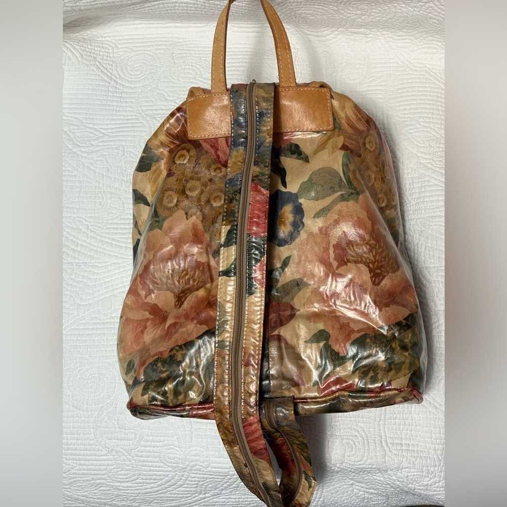 Vintage Gloria Rae Floral Tapestry Backpack - image 2