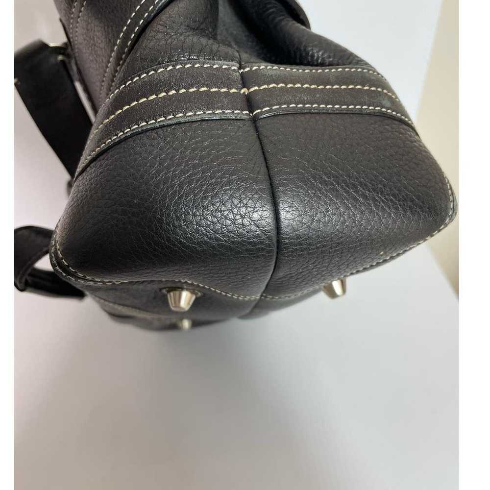 Coach Vintage Hampton Black Pebbled Leather Satch… - image 6