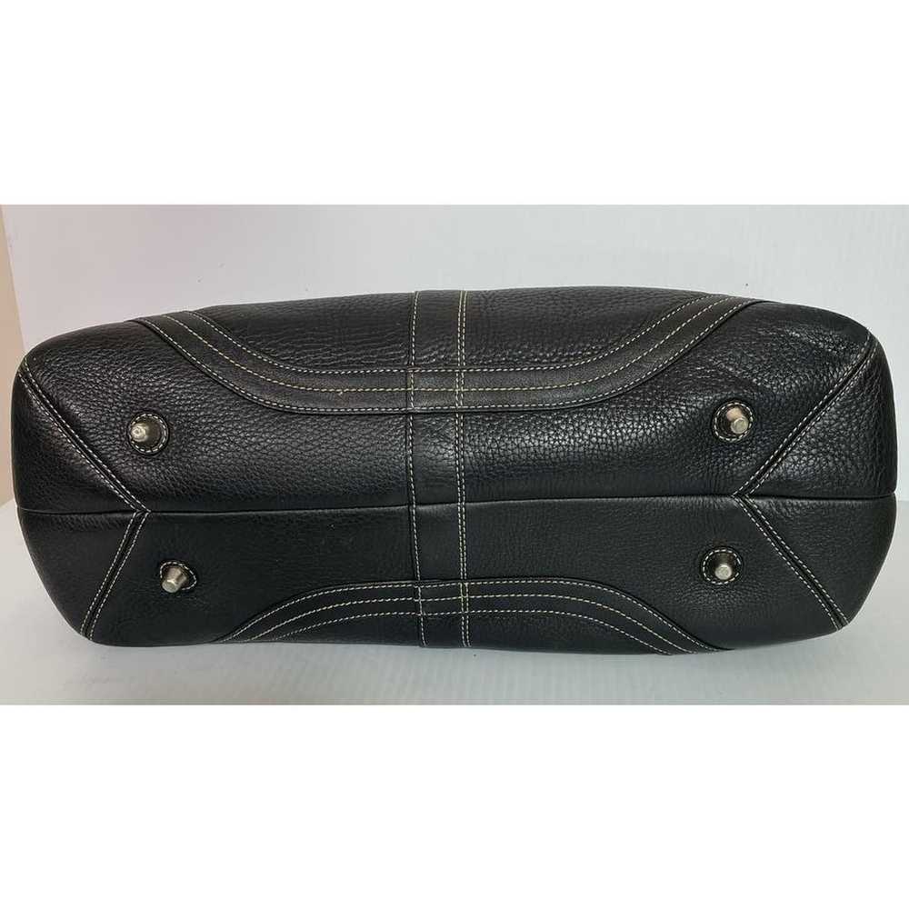Coach Vintage Hampton Black Pebbled Leather Satch… - image 7