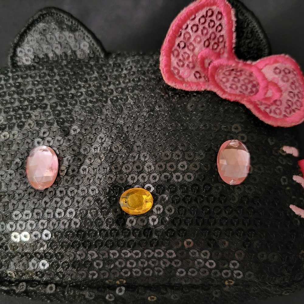 Vintage Sanrio 2010 Hello Kitty Black Sequins Min… - image 3