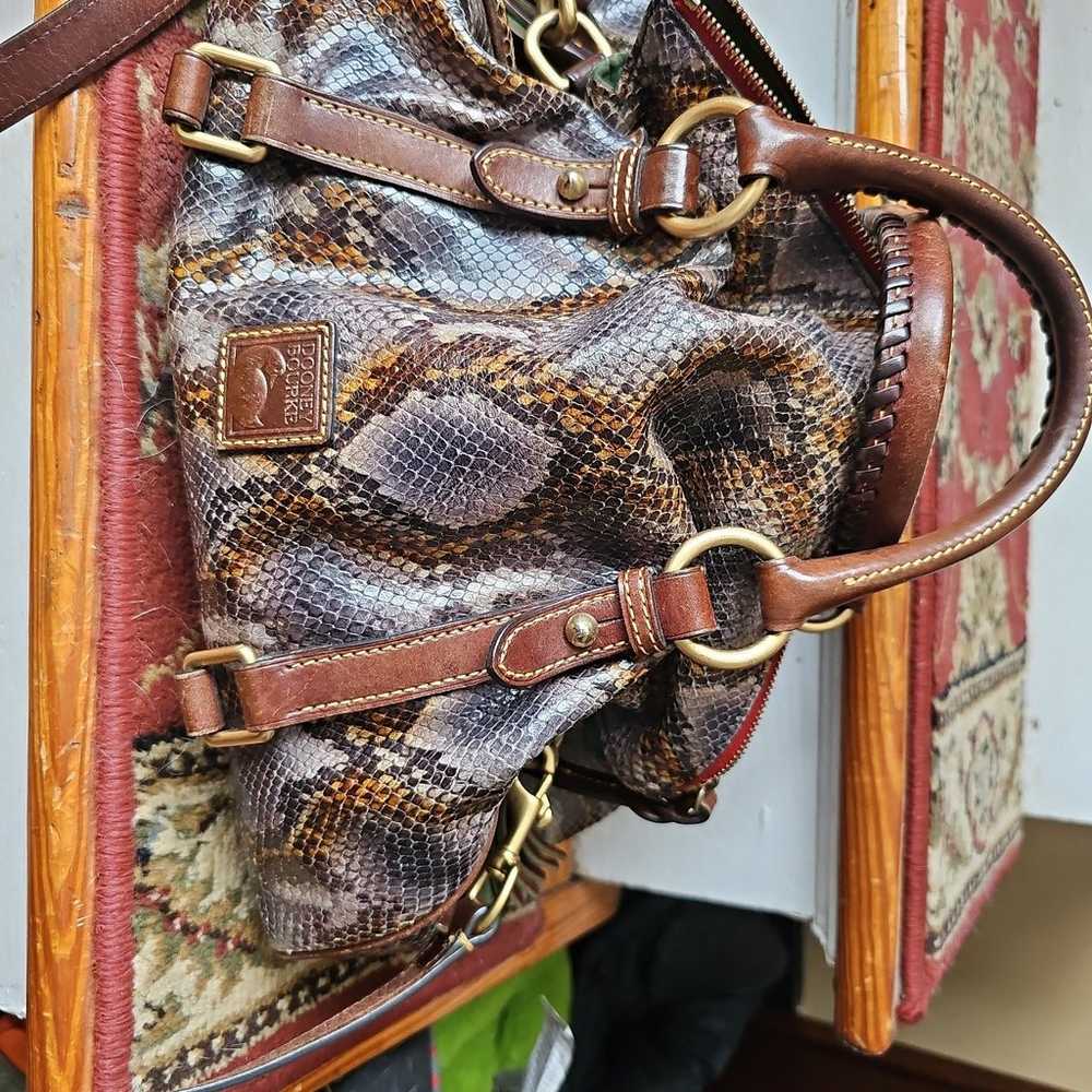 Dooney & Bourke Florentine phyton bag satchel - image 2