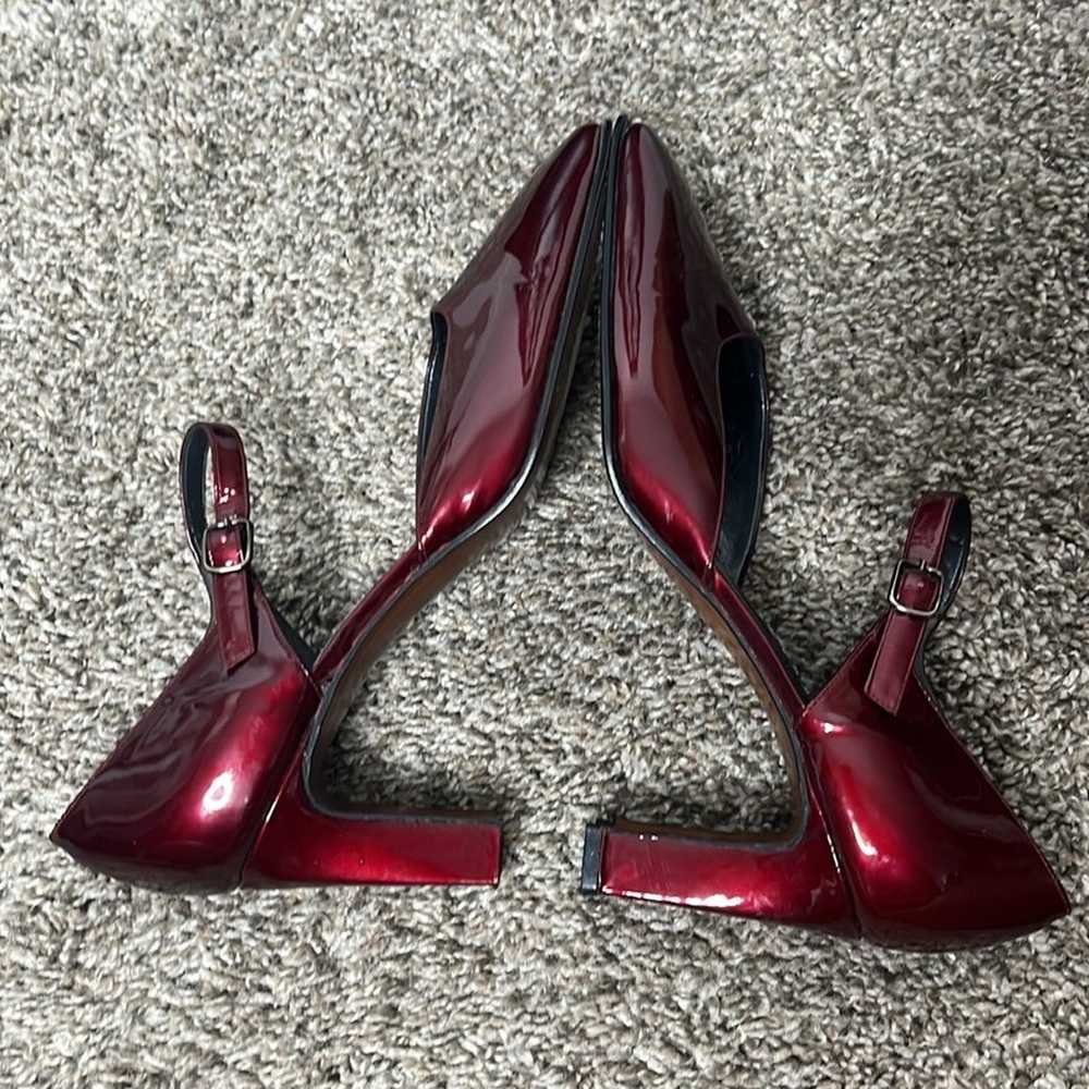 STUART WEITZMAN RED Mary Jane Sz 8.5 B - image 4