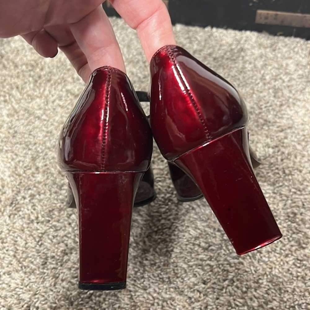 STUART WEITZMAN RED Mary Jane Sz 8.5 B - image 8