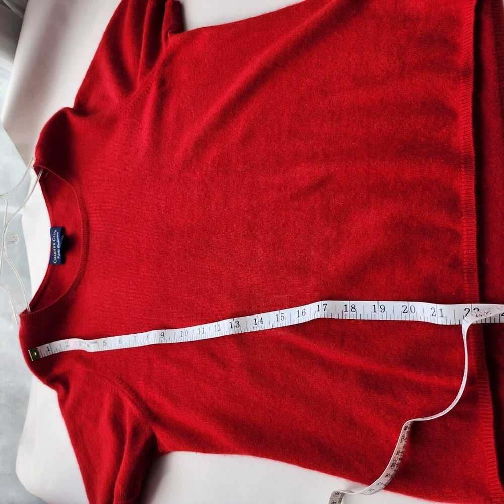 EUC Charter Club 100% 2-ply cashmere short sleeve… - image 4