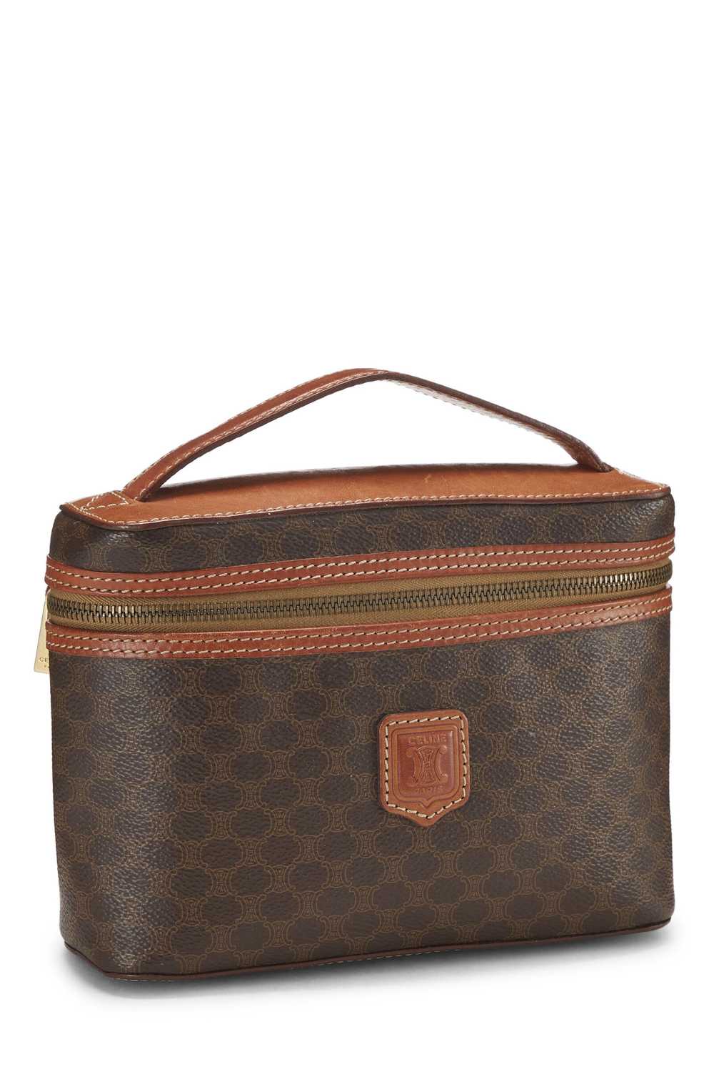 Brown Coated Canvas Macadam Toiletry Bag - image 2
