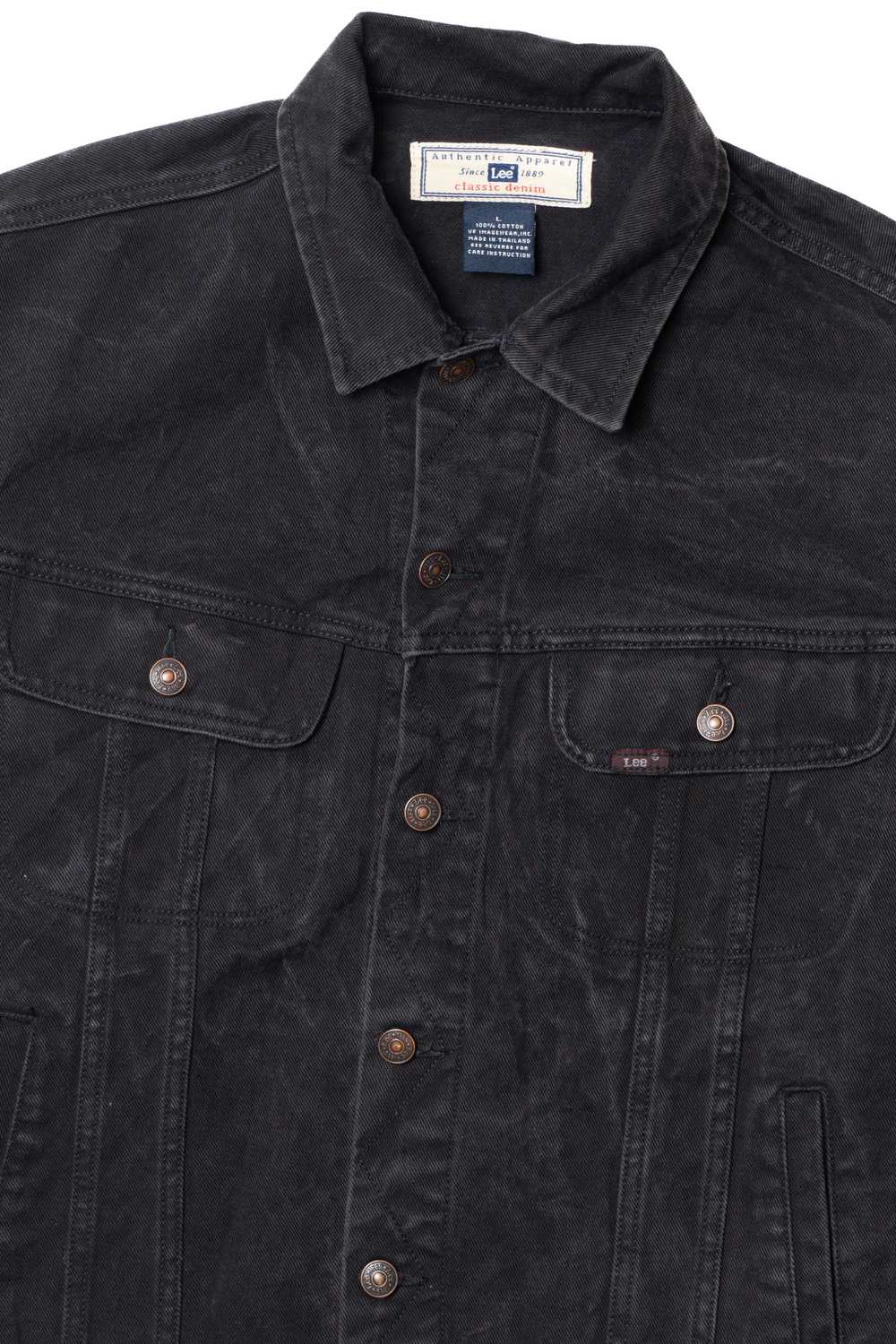 Vintage Lee Black Denim Jacket - image 3