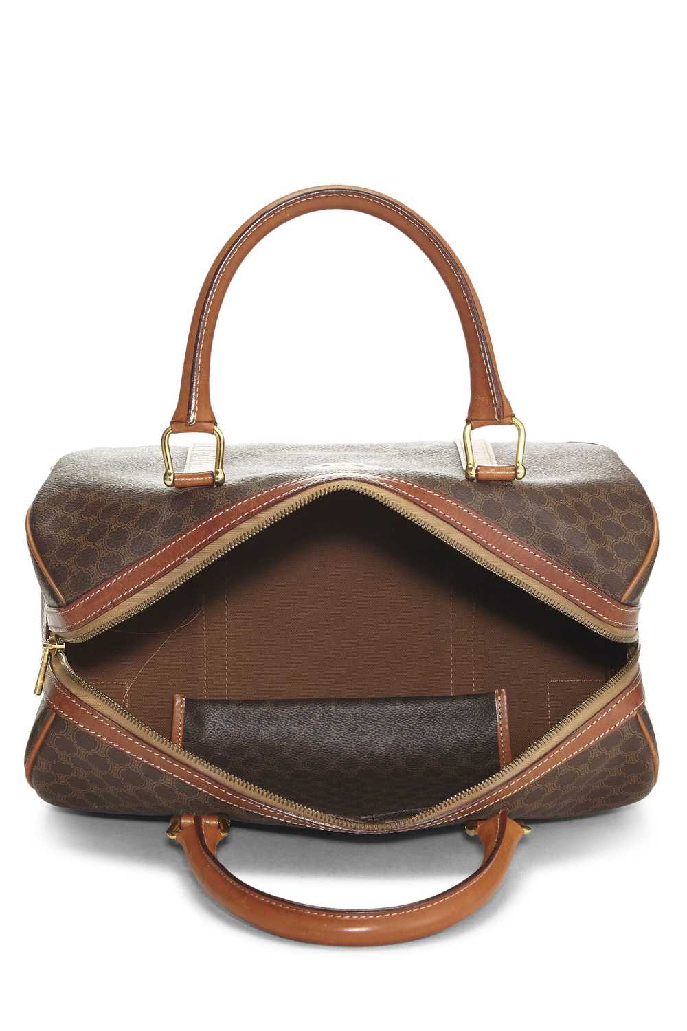 Brown Coated Canvas Macadam Handbag - image 6