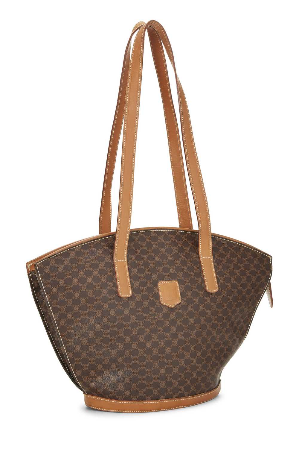 Brown Coated Canvas Macadam Tote - image 2