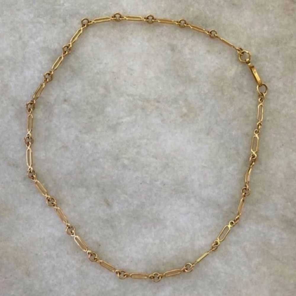 Vintage 90’s 90s gold chain link necklace  Either… - image 1