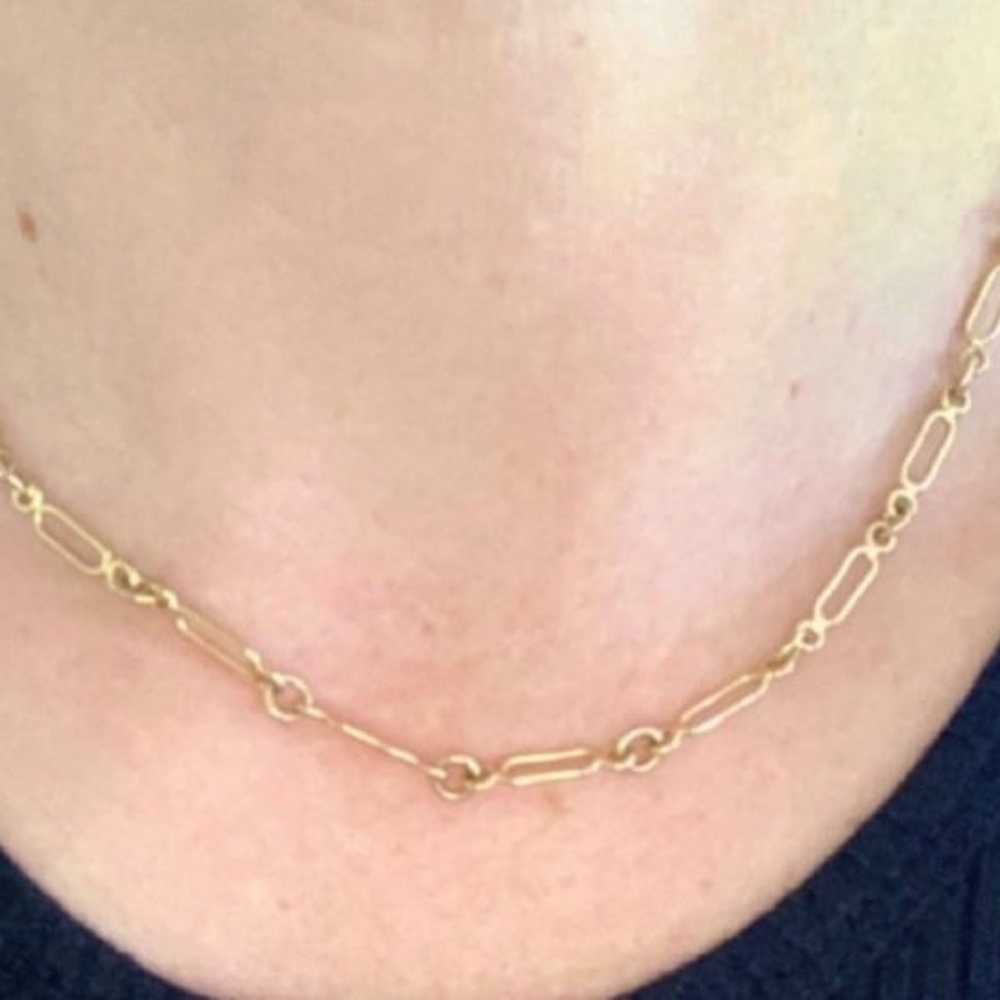 Vintage 90’s 90s gold chain link necklace  Either… - image 2