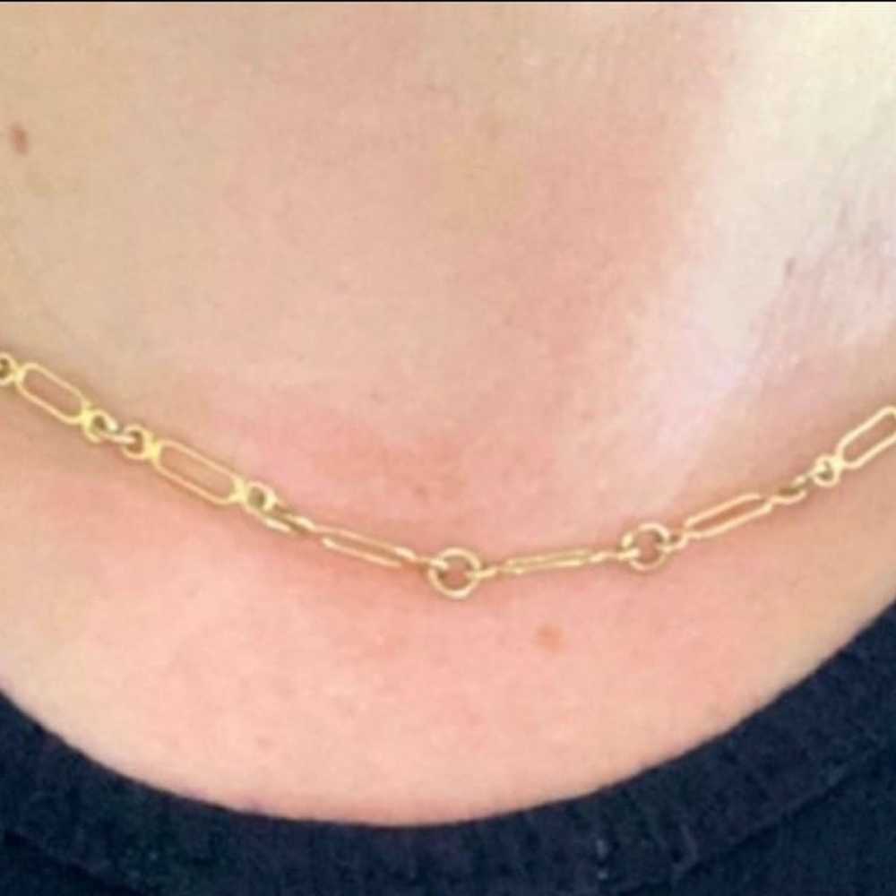 Vintage 90’s 90s gold chain link necklace  Either… - image 3