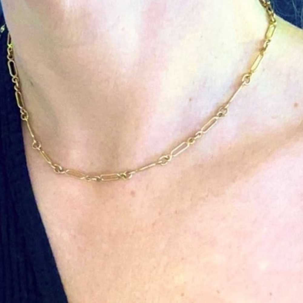 Vintage 90’s 90s gold chain link necklace  Either… - image 4